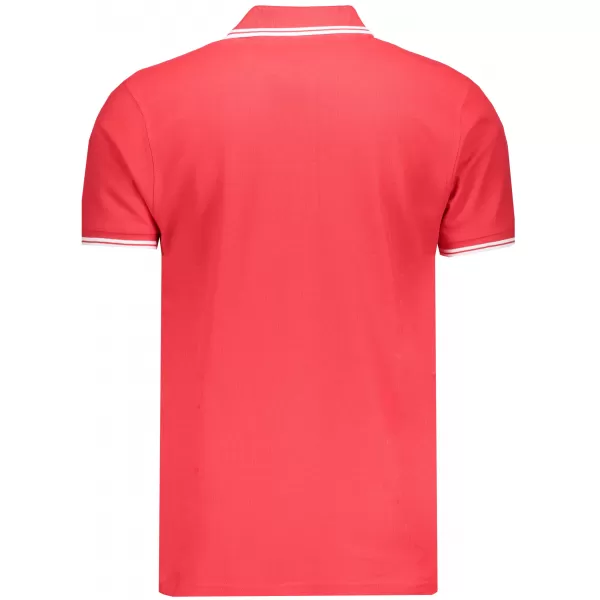  Pánské triko s límečkem FRUIT OF THE LOOM PREMIUM TIPPED POLO RED/WHITE 