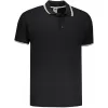 Pánské triko s límečkem FRUIT OF THE LOOM PREMIUM TIPPED POLO BLACK/WHITE