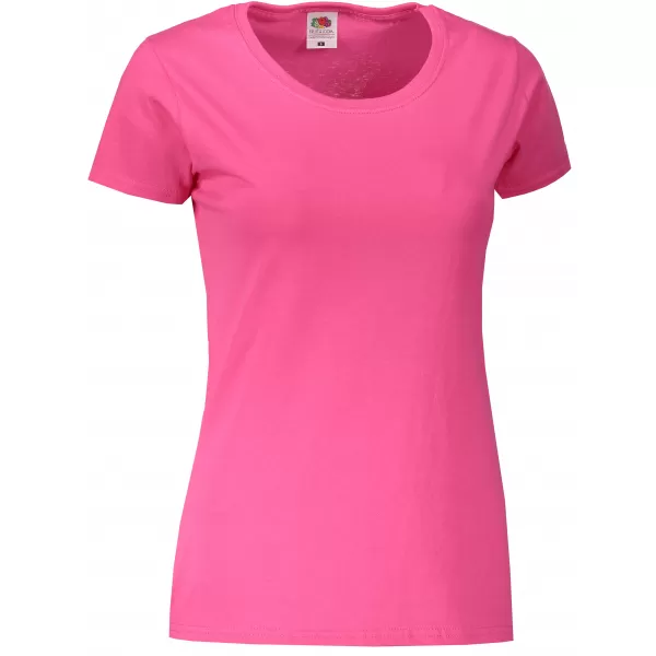  Dámské tričko FRUIT OF THE LOOM LADY FIT FUCHSIA 
