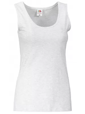 Dámské tílko FRUIT OF THE LOOM VALUEWEIGHT VEST LADY-FIT HEATHER GREY