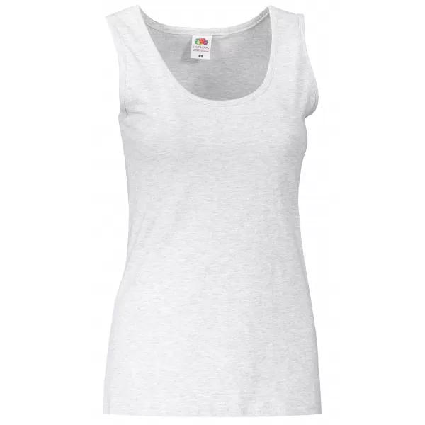  Dámské tílko FRUIT OF THE LOOM VALUEWEIGHT VEST LADY-FIT HEATHER GREY 
