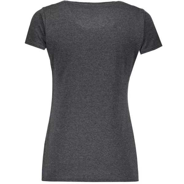  Dámské triko FRUIT OF THE LOOM LADY-FIT VALUEWEIGHT T DARK HEATHER GREY 