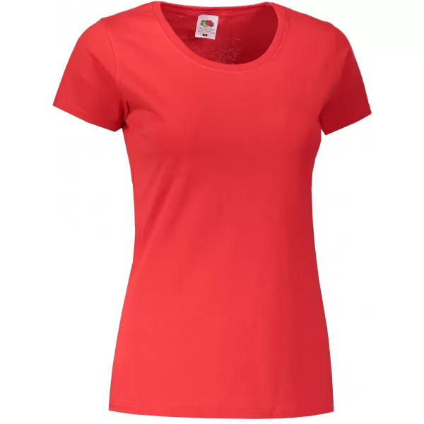  Dámské triko FRUIT OF THE LOOM LADY-FIT VALUEWEIGHT T RED 