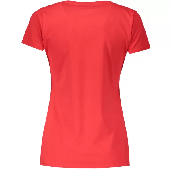  Dámské triko FRUIT OF THE LOOM VALUEWEIGHT V-NECK T RED 