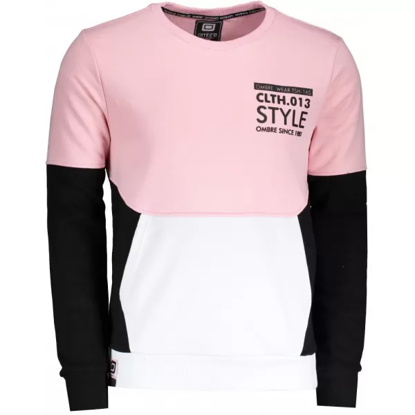  Pánská mikina OMBRE AB936 BLACK 