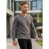 Pánský svetr ALTISPORT JOANES MPLP075 SVĚTLE ŠEDÁ