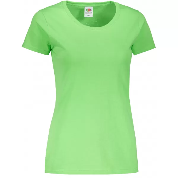  Dámské triko FRUIT OF THE LOOM LADY-FIT VALUEWEIGHT T LIME 