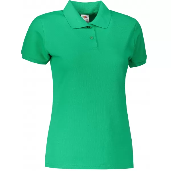  Dámské triko s límečkem FRUIT OF THE LOOM LADY-FIT PREMIUM POLO KELLY GREEN 
