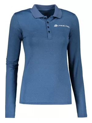 Dámské funkční triko s límečkem ALPINE PRO STERA LTSP635 SVĚTLE MODRÁ
