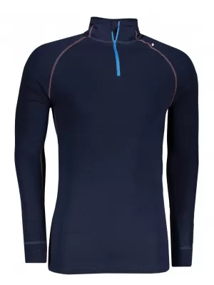 Pánské termo triko ALPINE PRO GENET 2 MUNP039 TMAVĚ MODRÁ