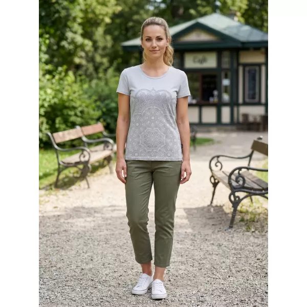  Dámské triko s krátkým rukávem SAM 73 LTSP531 SVĚTLE ŠEDÁ 