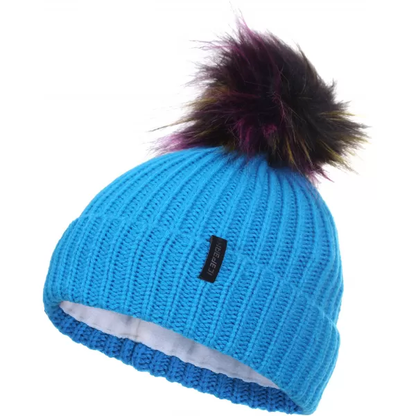  Dívčí zimní čepice ICEPEAK HOLYOKE JR TURQUOISE 