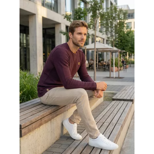  Pánský svetr ALTISPORT QUOD MPLR079 VÍNOVÁ 