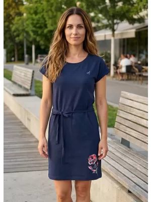 Dámské šaty ALTISPORT ALWILDA LSKR251 MODRÁ