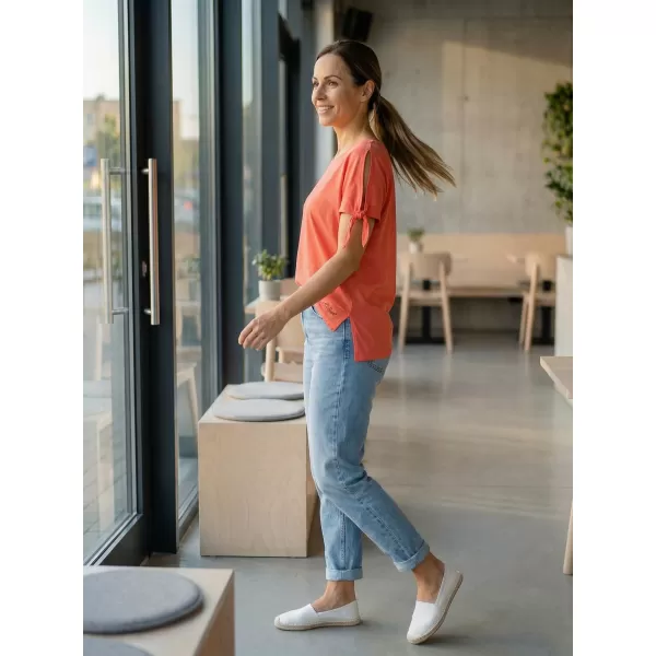  Dámské triko s krátkým rukávem ALTISPORT NIALA LTSR671 ORANŽOVÁ 