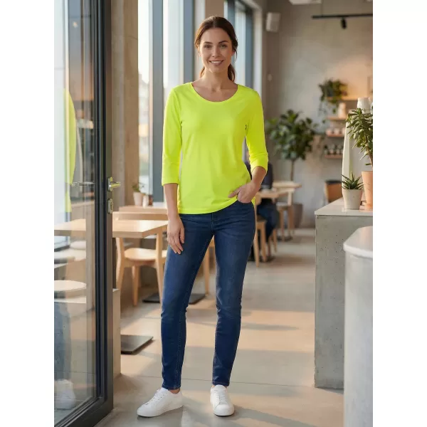  Dámské triko s 3/4 rukávem ALTISPORT MARAXA LTSR670 ŽLUTÁ 