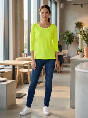 Dámské triko s 3/4 rukávem ALTISPORT MARAXA LTSR670 ŽLUTÁ