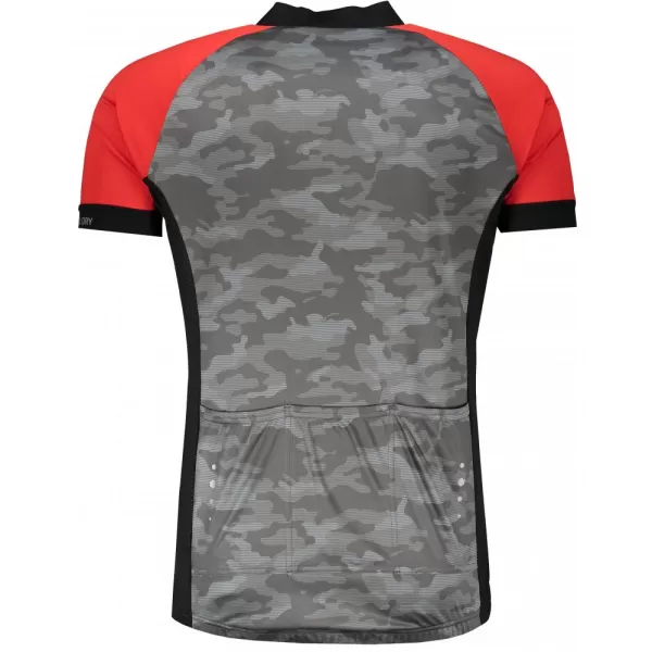  Pánský cyklistický dres ALPINE PRO MARK MTSR461 ŠEDÁ/ČERVENÁ 