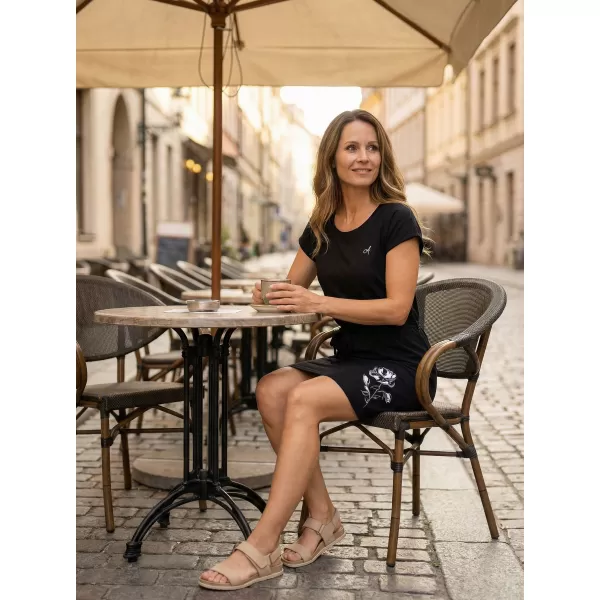  Dámské šaty ALTISPORT ALWILDA LSKR251 ČERNÁ 