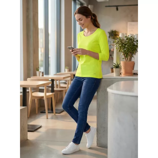  Dámské triko s 3/4 rukávem ALTISPORT MARAXA LTSR670 ŽLUTÁ 