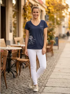 Dámské triko s krátkým rukávem ALTISPORT CYRA LTSR637 MODRÁ