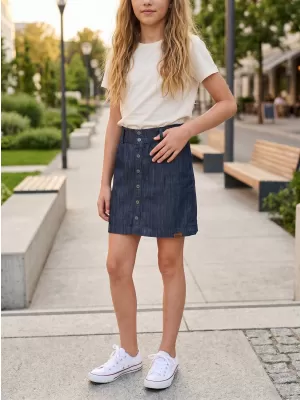 Dívčí sukně SAM 73 GZ 521 TMAVÝ DENIM