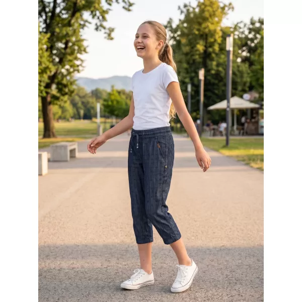  Dívčí 3/4 kalhoty SAM 73 GS 523 TMAVÝ DENIM 
