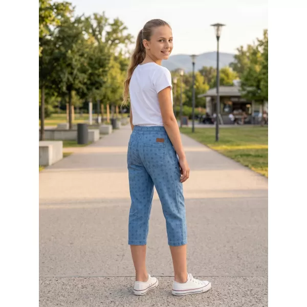  Dívčí 3/4 kalhoty SAM 73 GS 523 SVĚTLÝ DENIM 