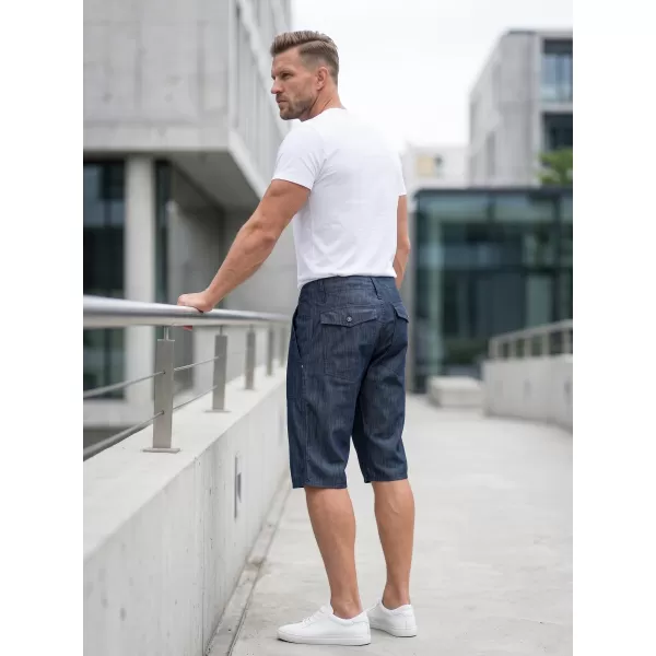  Pánské šortky SAM 73 MS 736 TMAVÝ DENIM 