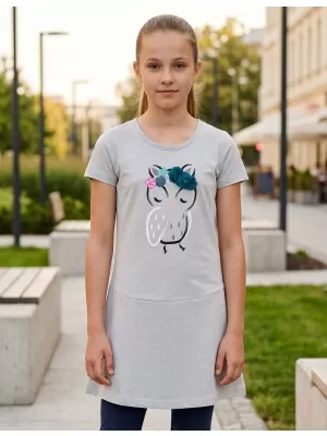 Dívčí šaty SAM 73 KSKR069 SVĚTLE ŠEDÁ