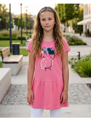 Dívčí šaty SAM 73 KSKR069 RŮŽOVÁ