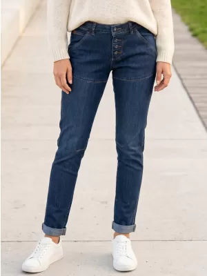 Dámské kalhoty SAM 73 WK 753 TMAVÝ DENIM