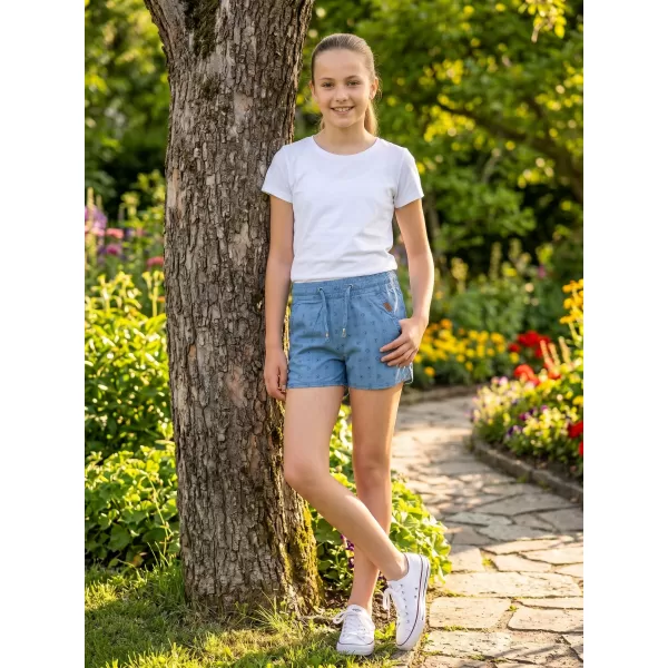 Dívčí šortky SAM 73 GS 525 SVĚTLÝ DENIM 