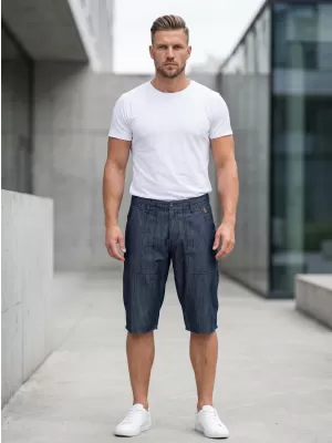 Pánské šortky SAM 73 MS 736 TMAVÝ DENIM