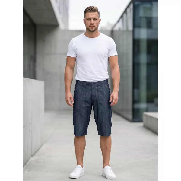  Pánské šortky SAM 73 MS 736 TMAVÝ DENIM 