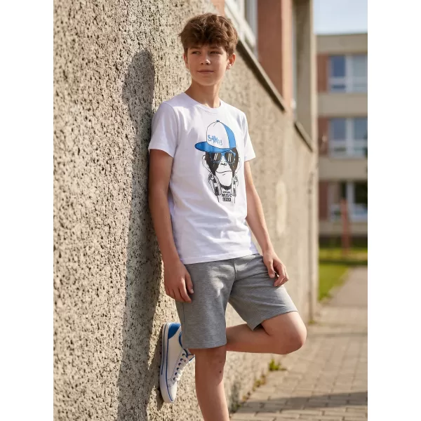  Chlapecké triko s krátkým rukávem SAM 73 BT 535 BÍLÁ 