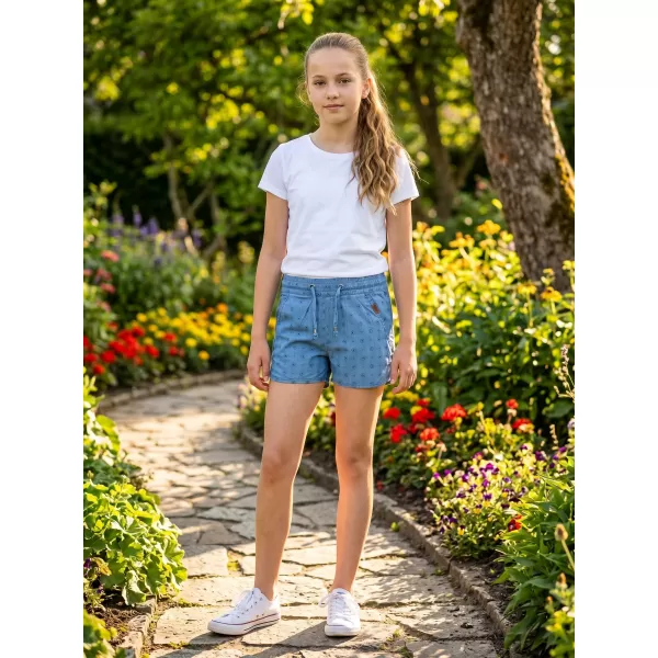  Dívčí šortky SAM 73 GS 525 SVĚTLÝ DENIM 