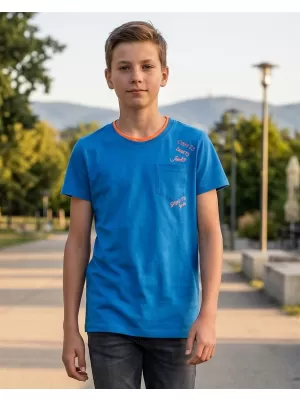 Chlapecké triko s krátkým rukávem SAM 73 KTSR257 MODRÁ