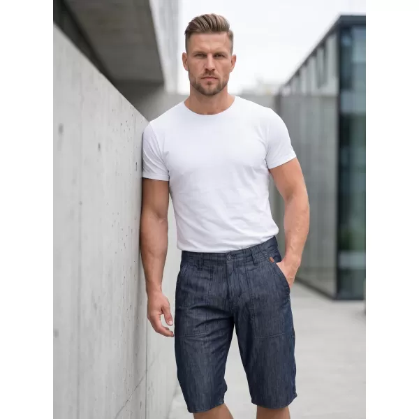  Pánské šortky SAM 73 MS 736 TMAVÝ DENIM 