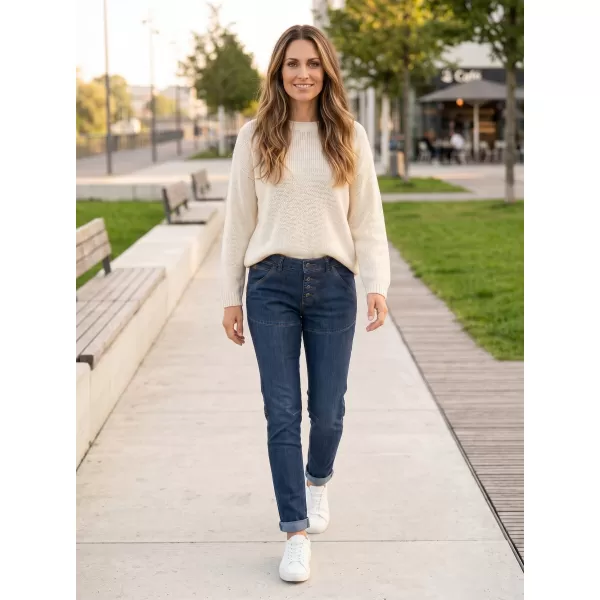  Dámské kalhoty SAM 73 WK 753 TMAVÝ DENIM 