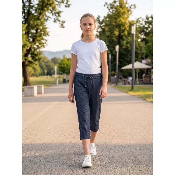  Dívčí 3/4 kalhoty SAM 73 GS 523 TMAVÝ DENIM 