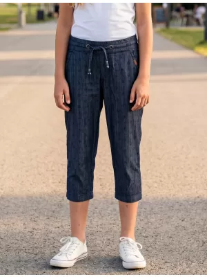 Dívčí 3/4 kalhoty SAM 73 GS 523 TMAVÝ DENIM