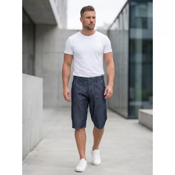  Pánské šortky SAM 73 MS 736 TMAVÝ DENIM 
