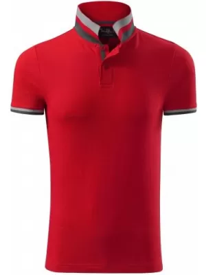 Pánské triko s límečkem MALFINI PREMIUM COLLAR UP 256 FORMULA RED