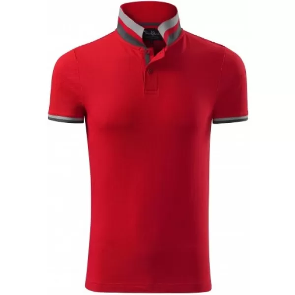  Pánské triko s límečkem MALFINI PREMIUM COLLAR UP 256 FORMULA RED 