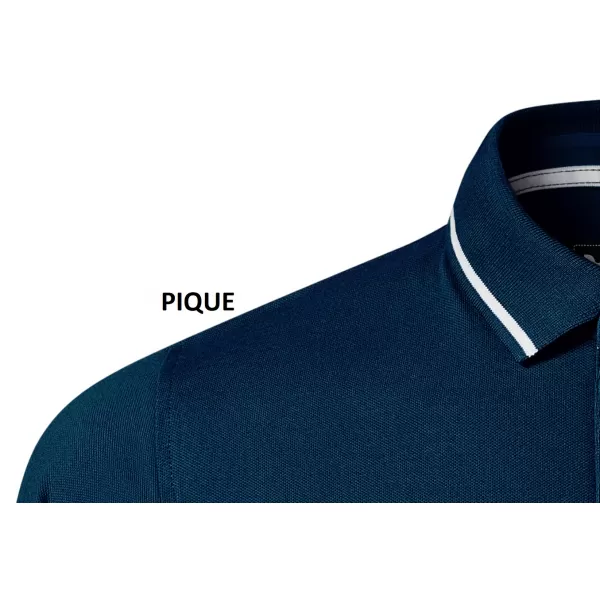  Pánské triko s límečkem MALFINI PREMIUM PERFECTION PLAIN 251 NÁMOŘNÍ MODRÁ 