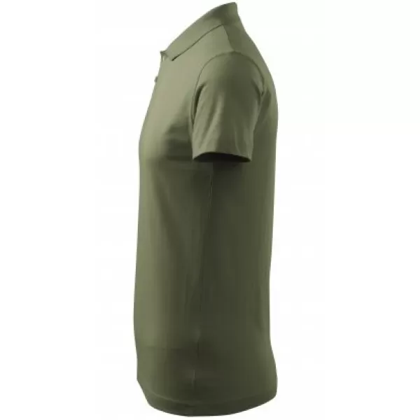  Pánské triko s límečkem MALFINI SINGLE J. 202 KHAKI 