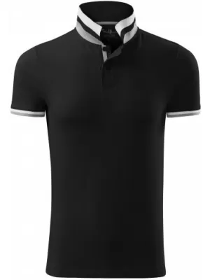Pánské triko s límečkem MALFINI PREMIUM COLLAR UP 256 ČERNÁ