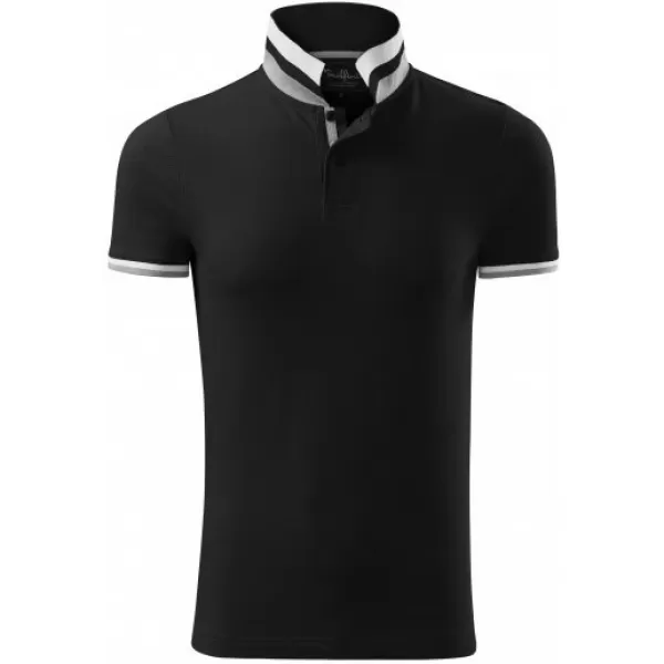  Pánské triko s límečkem MALFINI PREMIUM COLLAR UP 256 ČERNÁ 