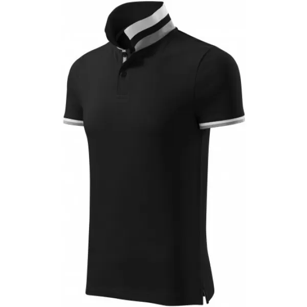 Pánské triko s límečkem MALFINI PREMIUM COLLAR UP 256 ČERNÁ 